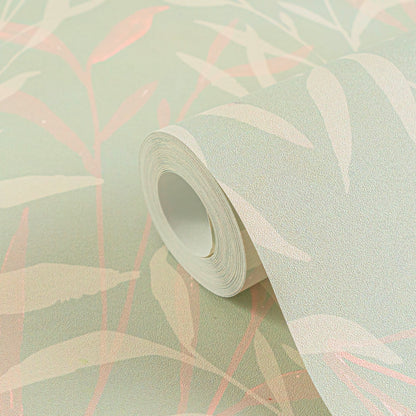 Livingwalls Anna D'Andrea  Blätter Creme Grün - 10,05 m x 0,53 m