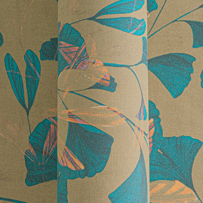 Livingwalls Anna D'Andrea  Blätterranke Braun Blau - 10,05 m x 0,53 m