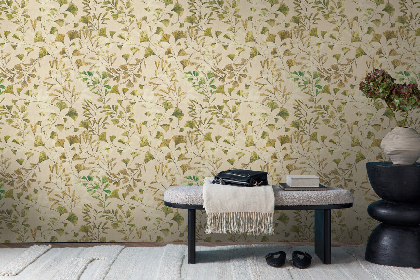 Livingwalls Anna D'Andrea  Blätterranke Creme - 10,05 m x 0,53 m