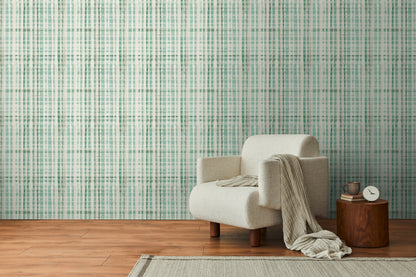 Livingwalls Anna D'Andrea  Karomuster Blau - 10,05 m x 0,53 m