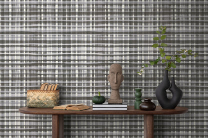 Livingwalls Anna D'Andrea  Karomuster Grau - 10,05 m x 0,53 m