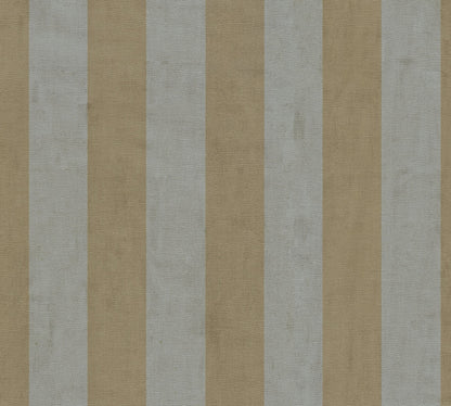 Mustertapete Blockstreifen Beige-Grau - 10,05 m x 0,53 m