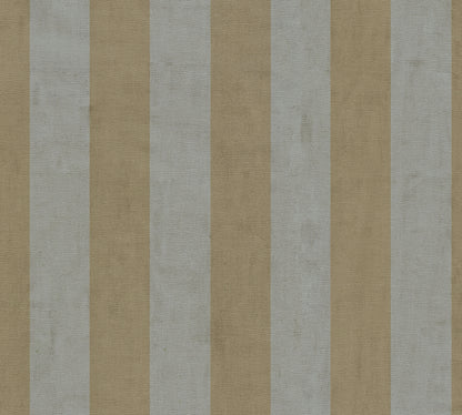 Livingwalls Anna D'Andrea  Blockstreifen Braun - 10,05 m x 0,53 m