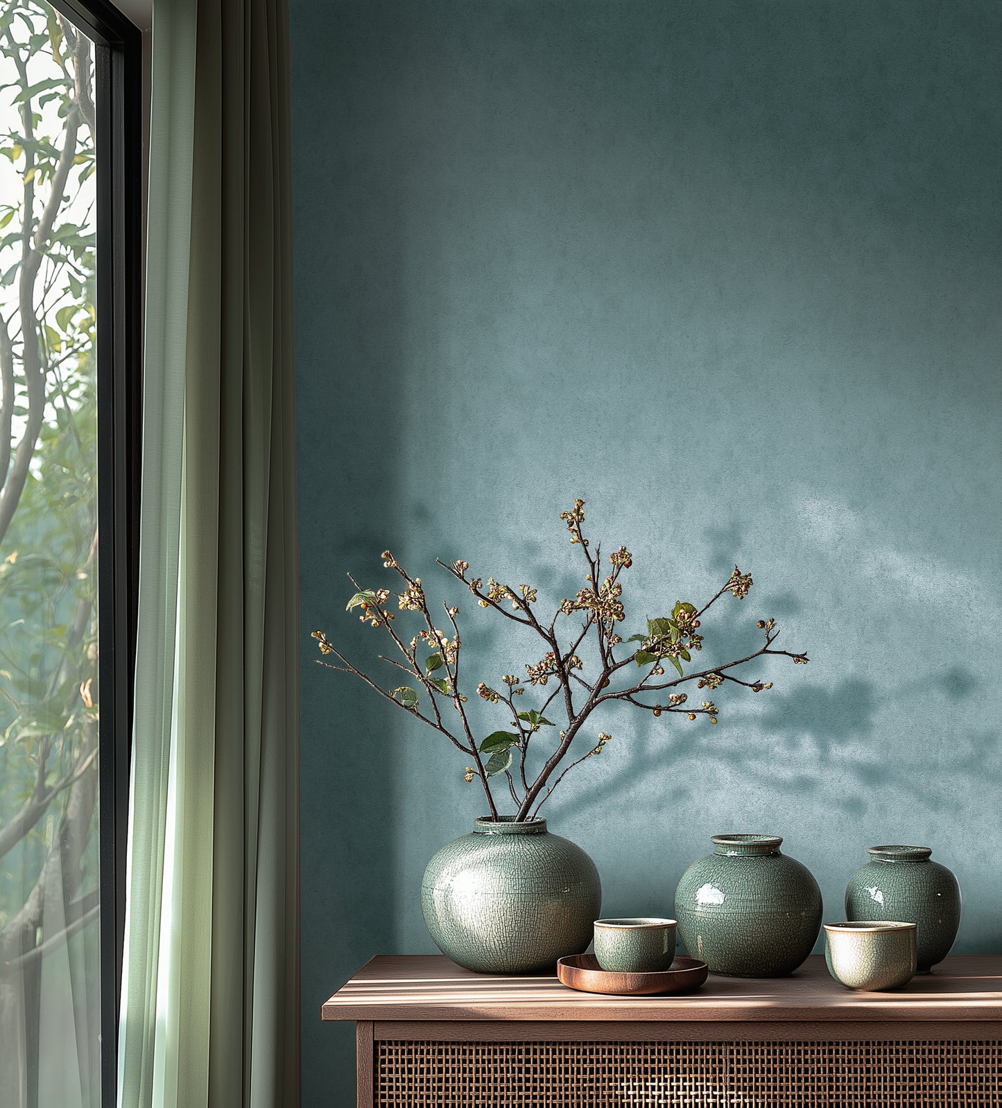 Livingwalls Metropolitan Stories Hot Spots  Putzoptik Blau Metallic - 10,05 m x 0,53 m