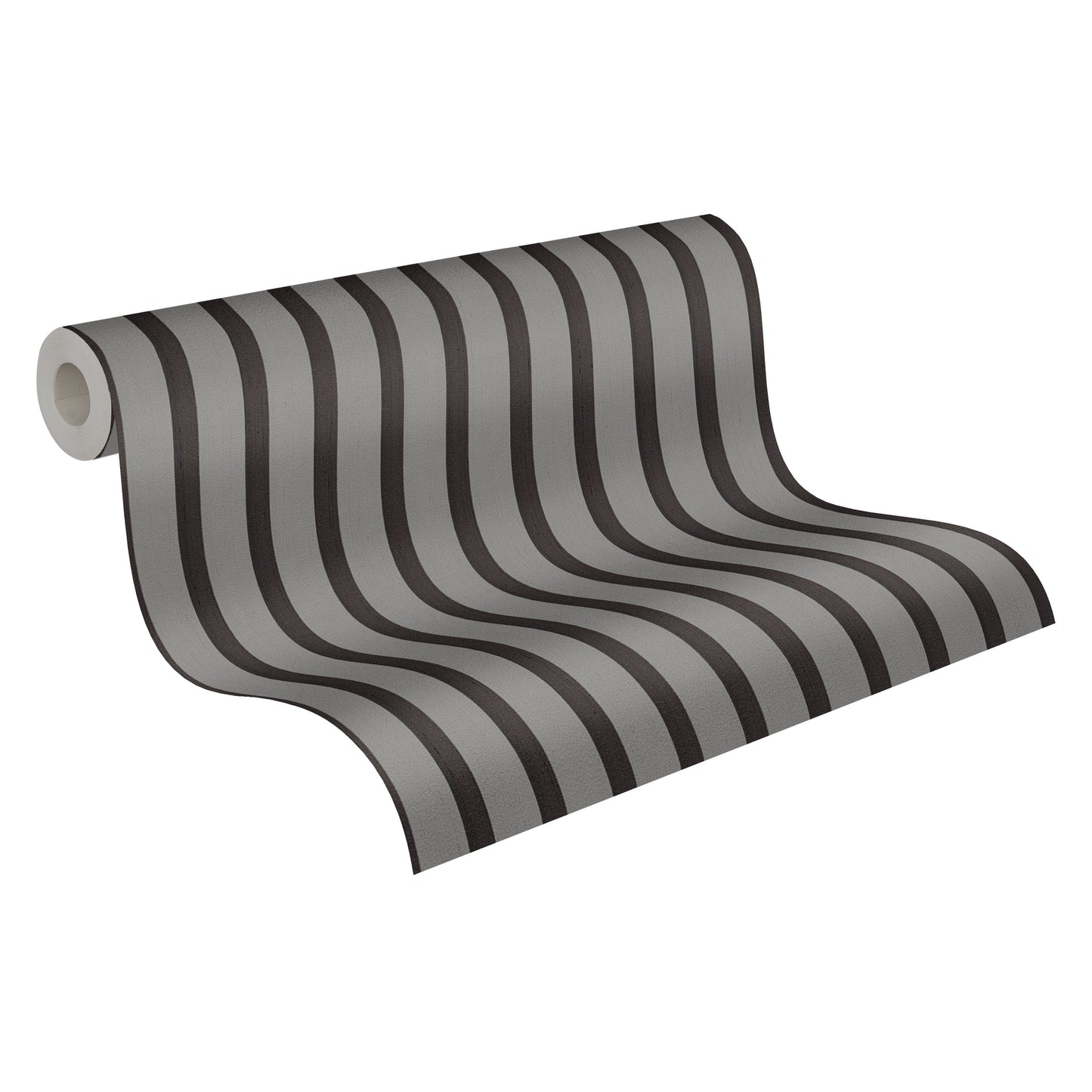 Mustertapete Holzlatten-Optik Dunkelgrau & Schwarz - 10,05 m x 0,53 m