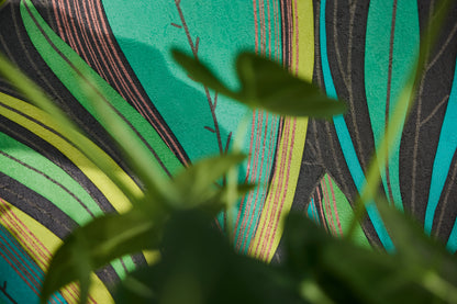 Livingwalls Metropolitan Stories Hot Spots Nils - Waikiki Beach Blätter Grün - 10,05 m x 0,53 m