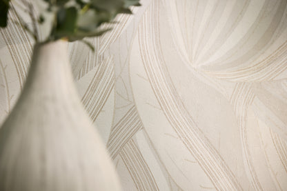 Livingwalls Metropolitan Stories Hot Spots Nils - Waikiki Beach Blätter Creme - 10,05 m x 0,53 m