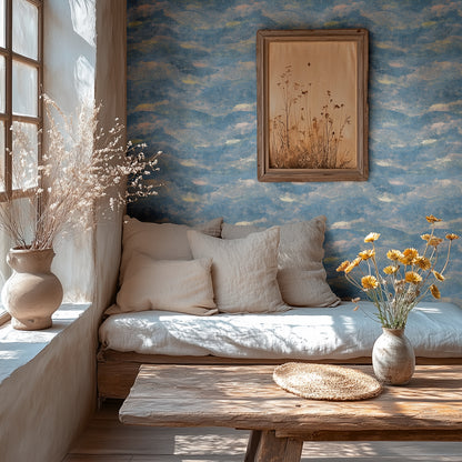 Livingwalls Metropolitan Stories Hot Spots Lucia - Toskana Landschaft Blau - 10,05 m x 0,53 m