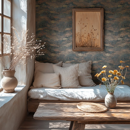 Livingwalls Metropolitan Stories Hot Spots Lucia - Toskana Landschaft Schwarz Grau - 10,05 m x 0,53 m