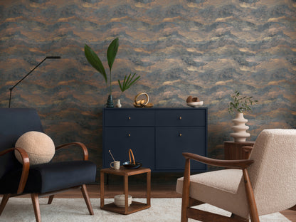 Livingwalls Metropolitan Stories Hot Spots Lucia - Toskana Landschaft Schwarz Grau - 10,05 m x 0,53 m