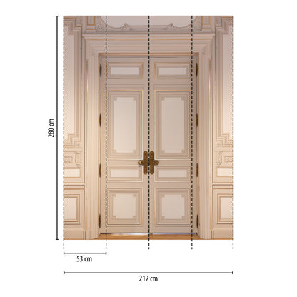 Fototapete Doppeltür - 2,12 m x 2,80 m