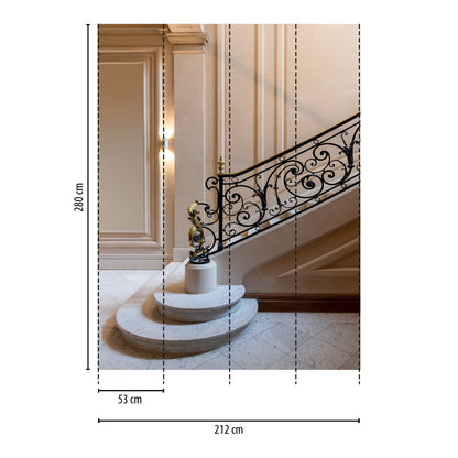 Fototapete Innentreppe - 2,12 m x 2,80 m