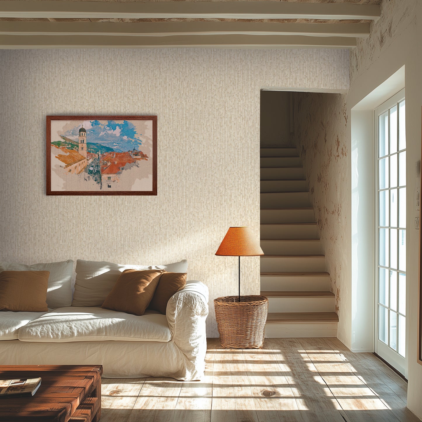 Livingwalls Metropolitan Stories Hot Spots Ema - Dubrovnik Oberfläche Creme - 10,05 m x 0,53 m