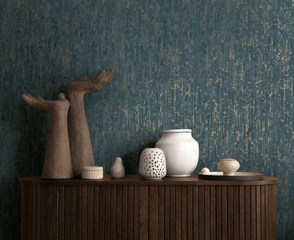 Livingwalls Metropolitan Stories Hot Spots Ema - Dubrovnik Oberfläche Blau Gold - 10,05 m x 0,53 m