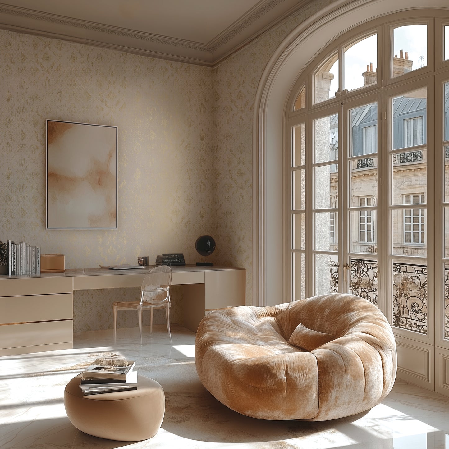 Livingwalls Metropolitan Stories Hot Spots Amélie - Versailles Klassisch Creme - 10,05 m x 0,53 m