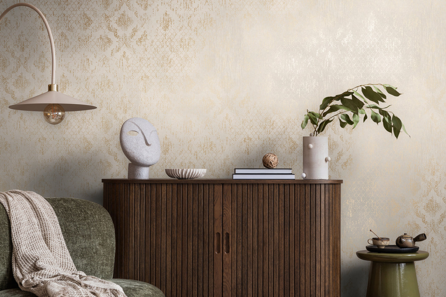 Livingwalls Metropolitan Stories Hot Spots Amélie - Versailles Klassisch Creme - 10,05 m x 0,53 m