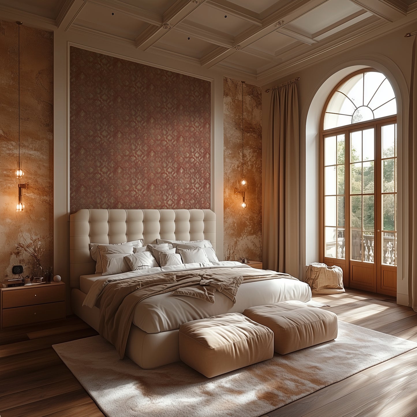 Livingwalls Metropolitan Stories Hot Spots Amélie - Versailles Klassisch Rot - 10,05 m x 0,53 m