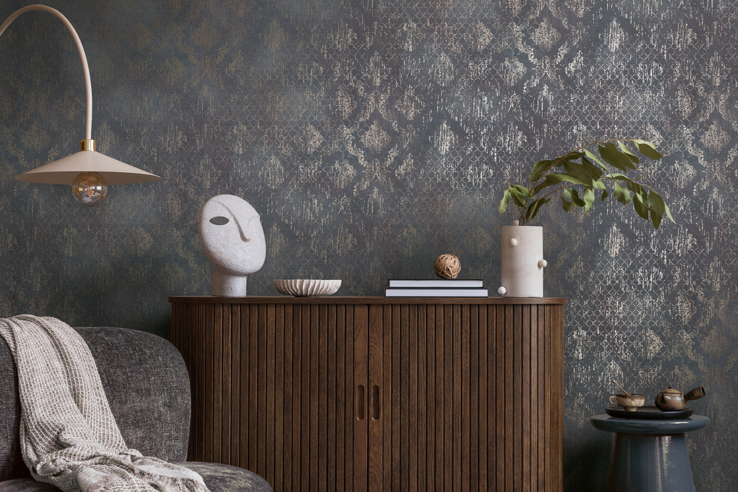 Livingwalls Metropolitan Stories Hot Spots Amélie - Versailles Klassisch Blau - 10,05 m x 0,53 m