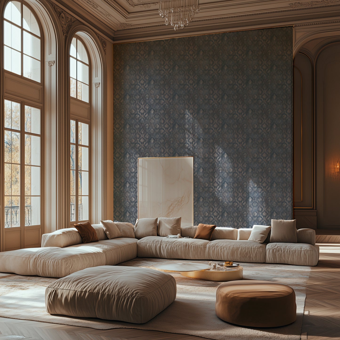 Livingwalls Metropolitan Stories Hot Spots Amélie - Versailles Klassisch Blau - 10,05 m x 0,53 m