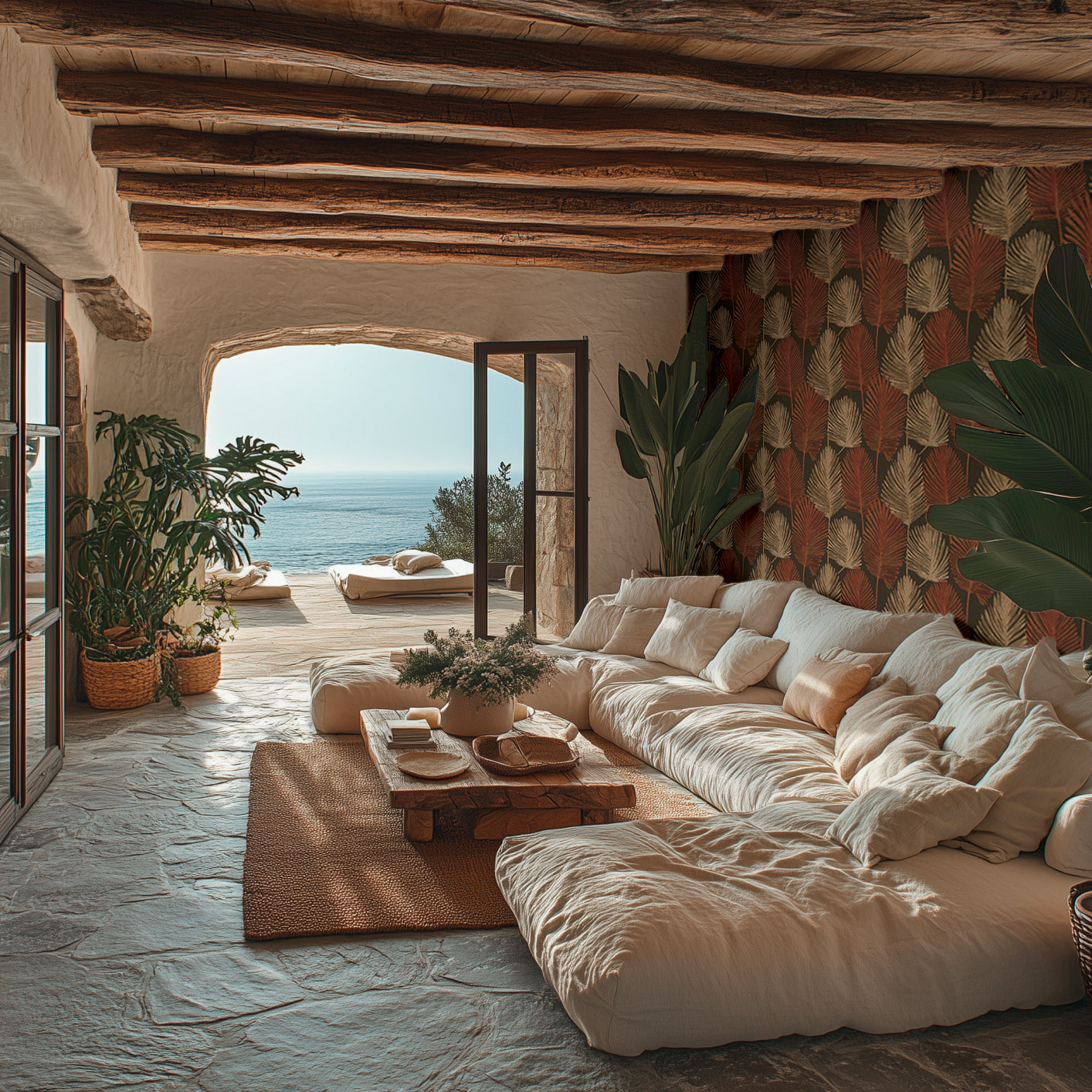 Livingwalls Metropolitan Stories Hot Spots Aria - Monte Palace Modern Braun Rot - 10,05 m x 0,53 m