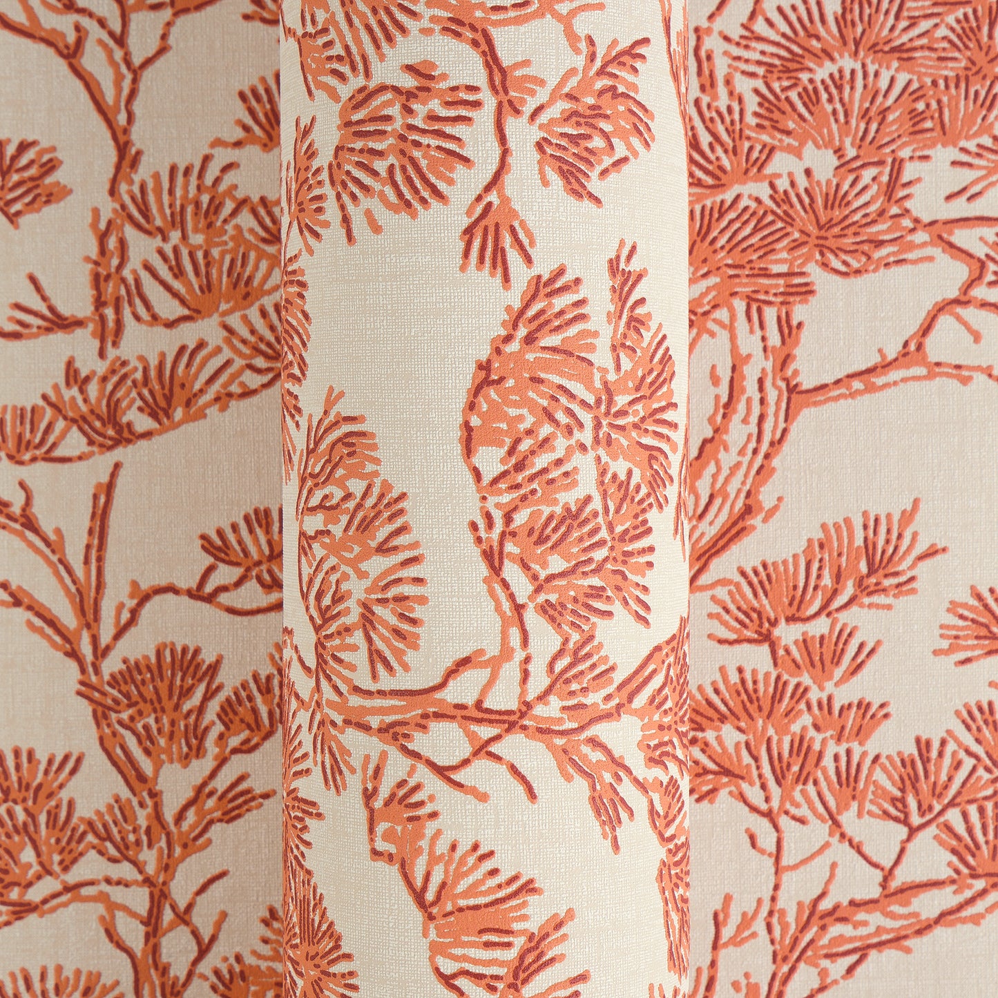 Livingwalls Vibes & Styles Lin - Zen Branches Bäume Beige Rot - 10,05 m x 0,53 m