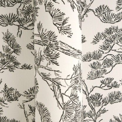 Mustertapete Pinienwald Graubeige - 10,05 m x 0,53 m