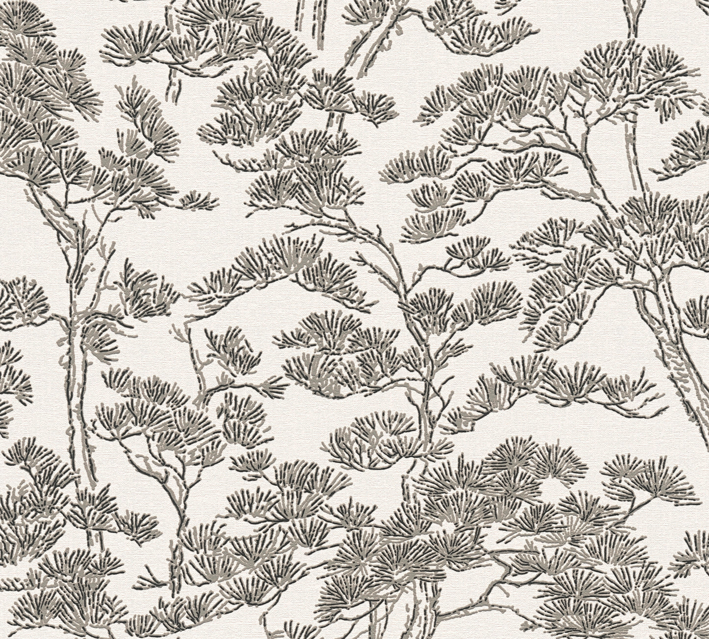 Livingwalls Vibes & Styles Lin - Zen Branches Bäume Weiß - 10,05 m x 0,53 m