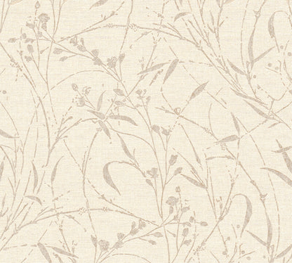 Mustertapete Wildblumen Sandhell - 10,05 m x 0,53 m