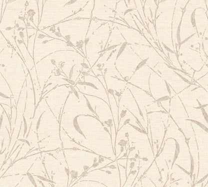 Livingwalls Vibes & Styles Fee - Wild Free Wildblumen Beige - 10,05 m x 0,53 m