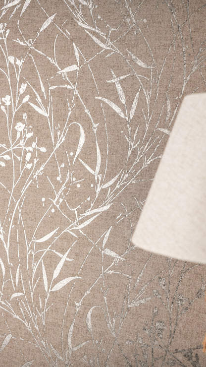 Livingwalls Vibes & Styles Fee - Wild Free Wildblumen Braun - 10,05 m x 0,53 m