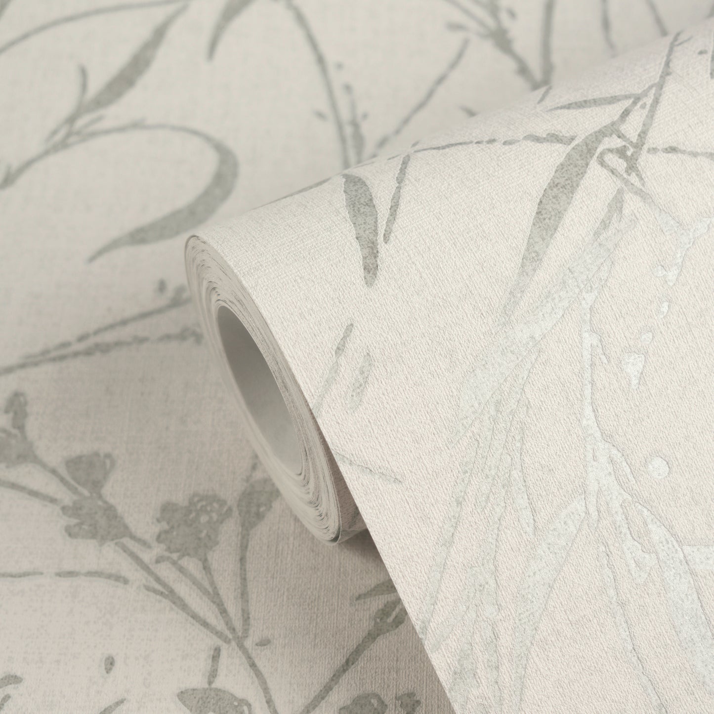Livingwalls Vibes & Styles Fee - Wild Free Wildblumen Creme Grün - 10,05 m x 0,53 m