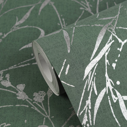 Livingwalls Vibes & Styles Fee - Wild Free Wildblumen Grün - 10,05 m x 0,53 m