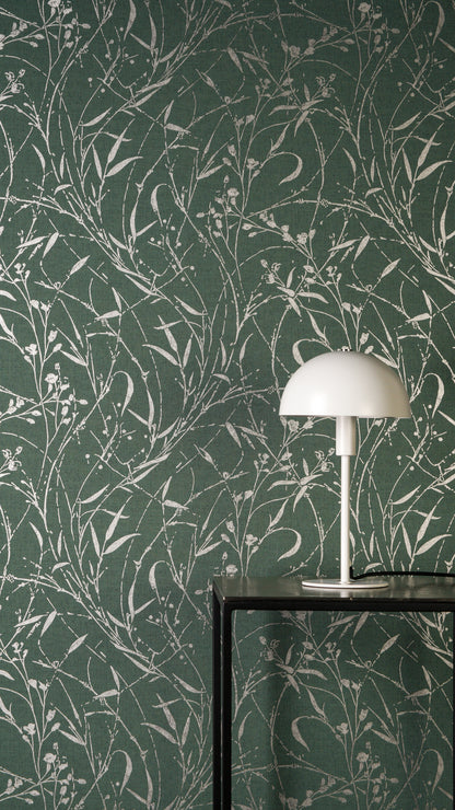 Livingwalls Vibes & Styles Fee - Wild Free Wildblumen Grün - 10,05 m x 0,53 m