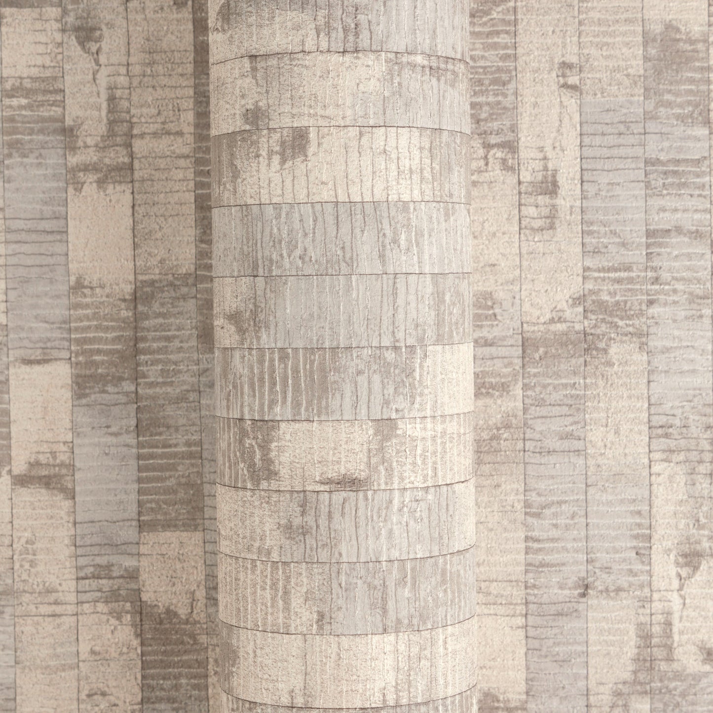 Mustertapete Holzpaneele Naturbeige - 10,05 m x 0,53 m