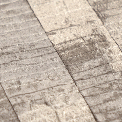 Mustertapete Holzpaneele Naturbeige - 10,05 m x 0,53 m