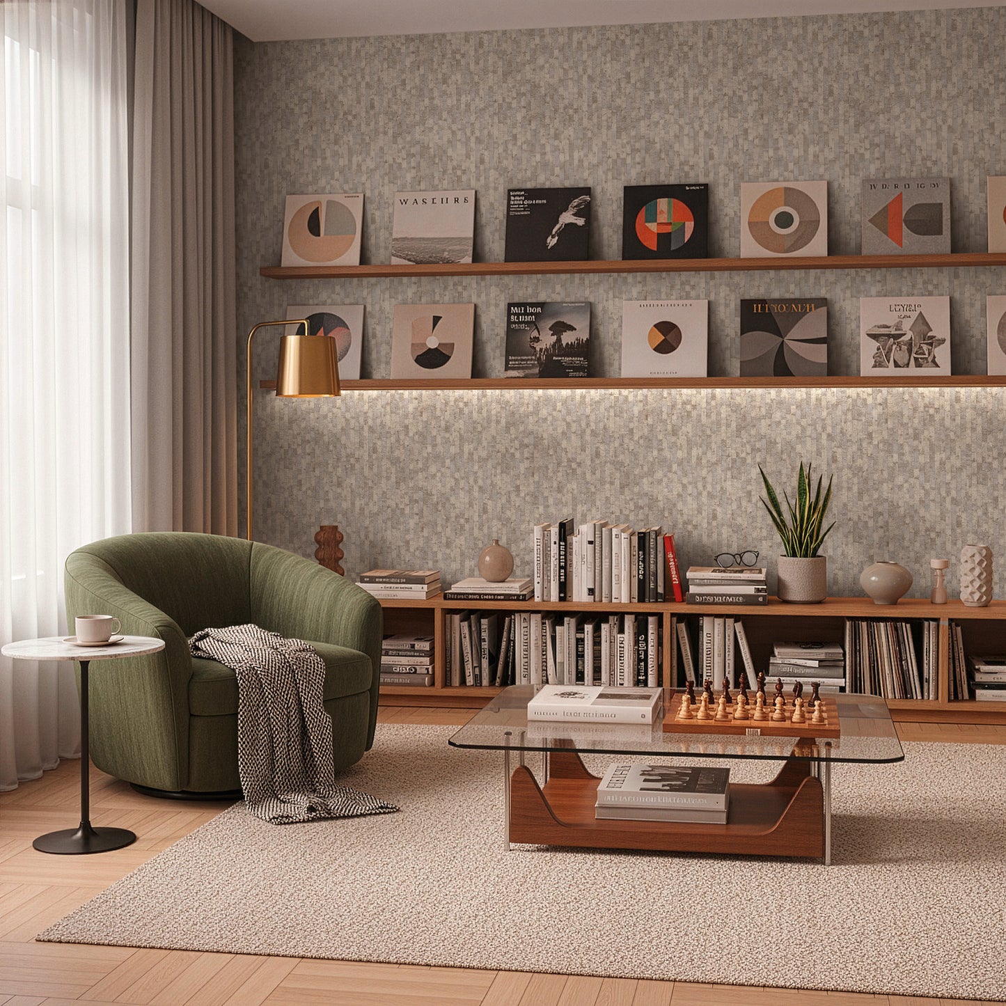 Livingwalls Vibes & Styles Daniel - Urban Lines Streifen Beige - 10,05 m x 0,53 m