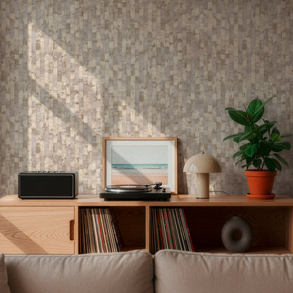 Livingwalls Vibes & Styles Daniel - Urban Lines Streifen Beige - 10,05 m x 0,53 m