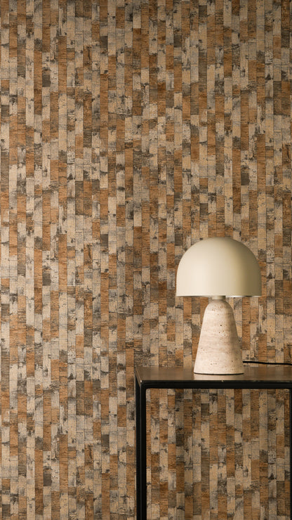 Livingwalls Vibes & Styles Daniel - Urban Lines Streifen Braun - 10,05 m x 0,53 m