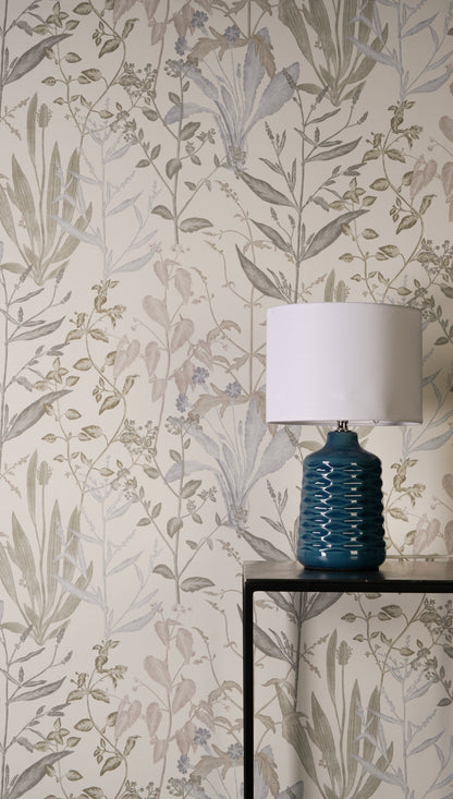 Livingwalls Vibes & Styles Elodie - Maison Botanique Blätter Creme - 10,05 m x 0,53 m