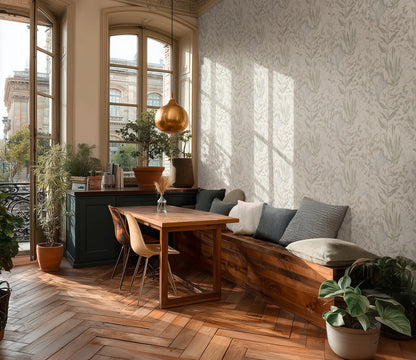 Livingwalls Vibes & Styles Elodie - Maison Botanique Blätter Creme - 10,05 m x 0,53 m