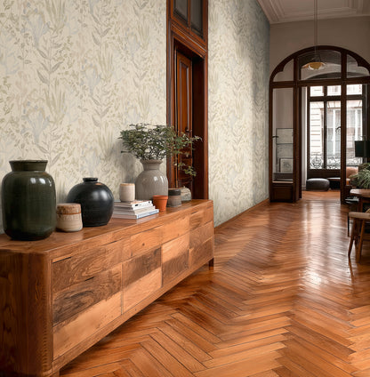 Livingwalls Vibes & Styles Elodie - Maison Botanique Blätter Creme - 10,05 m x 0,53 m