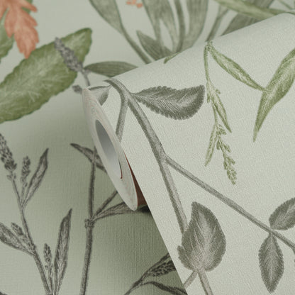 Livingwalls Vibes & Styles Elodie - Maison Botanique Blätter Grün - 10,05 m x 0,53 m