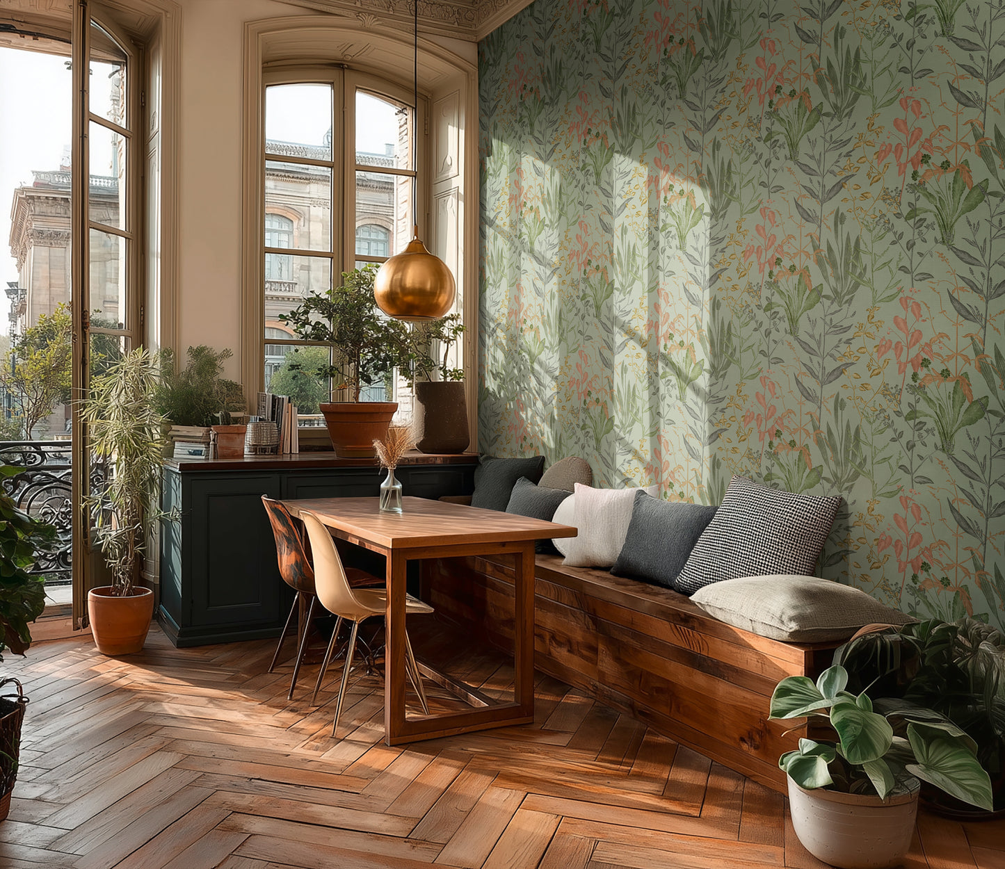 Livingwalls Vibes & Styles Elodie - Maison Botanique Blätter Grün - 10,05 m x 0,53 m