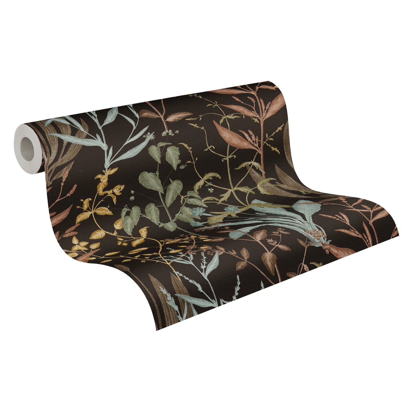 Livingwalls Vibes & Styles Elodie - Maison Botanique Blätter Schwarz - 10,05 m x 0,53 m