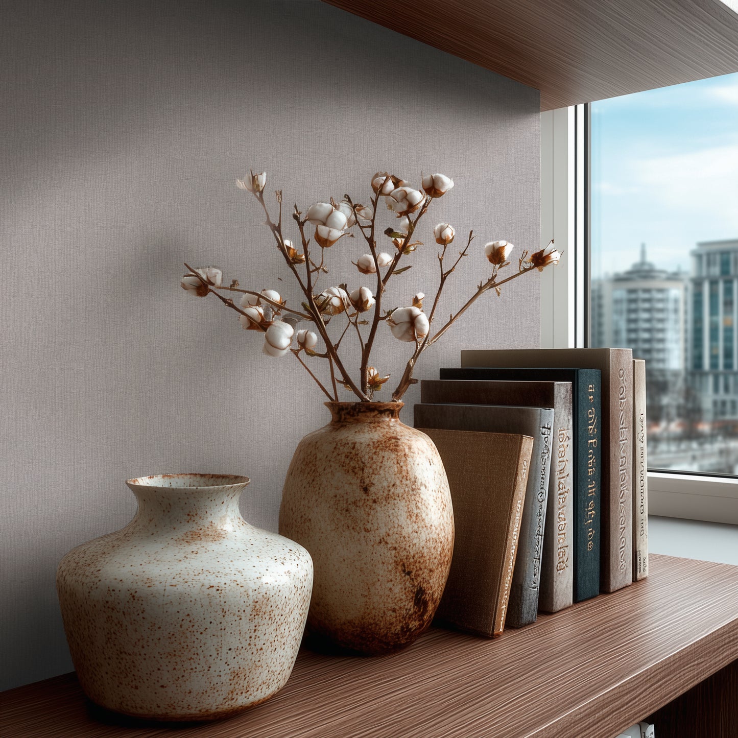 Livingwalls Vibes & Styles Vliestapete Strukturtapete Mittelgrau - 10,05 m x 0,53 m
