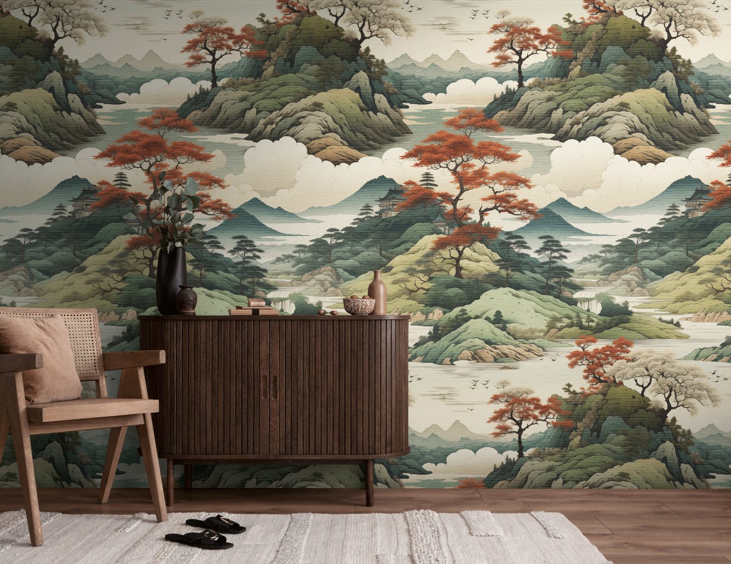 Fototapete Gebirge Beige - 1,59 m x 2,80 m