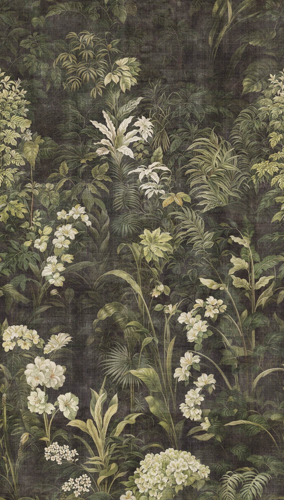 Fototapete Blumen Dunkel - 1,59 m x 2,80 m