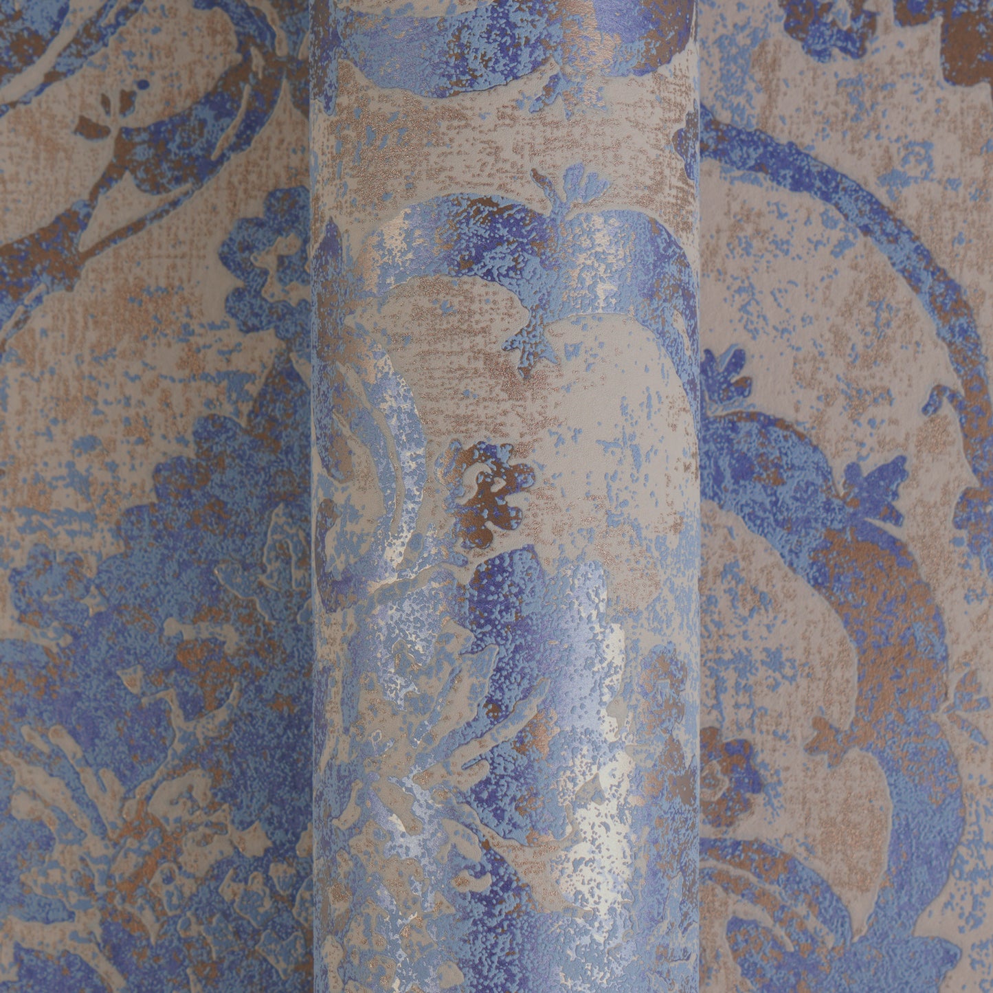 Livingwalls Vibes & Styles Davide - Maison Du Temps Ornament Blau - 10,05 m x 0,53 m