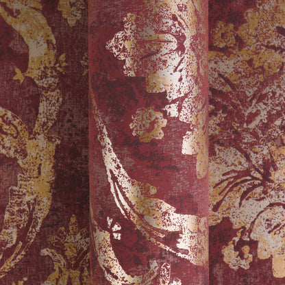 Livingwalls Vibes & Styles Davide - Maison Du Temps Ornament Rot - 10,05 m x 0,53 m