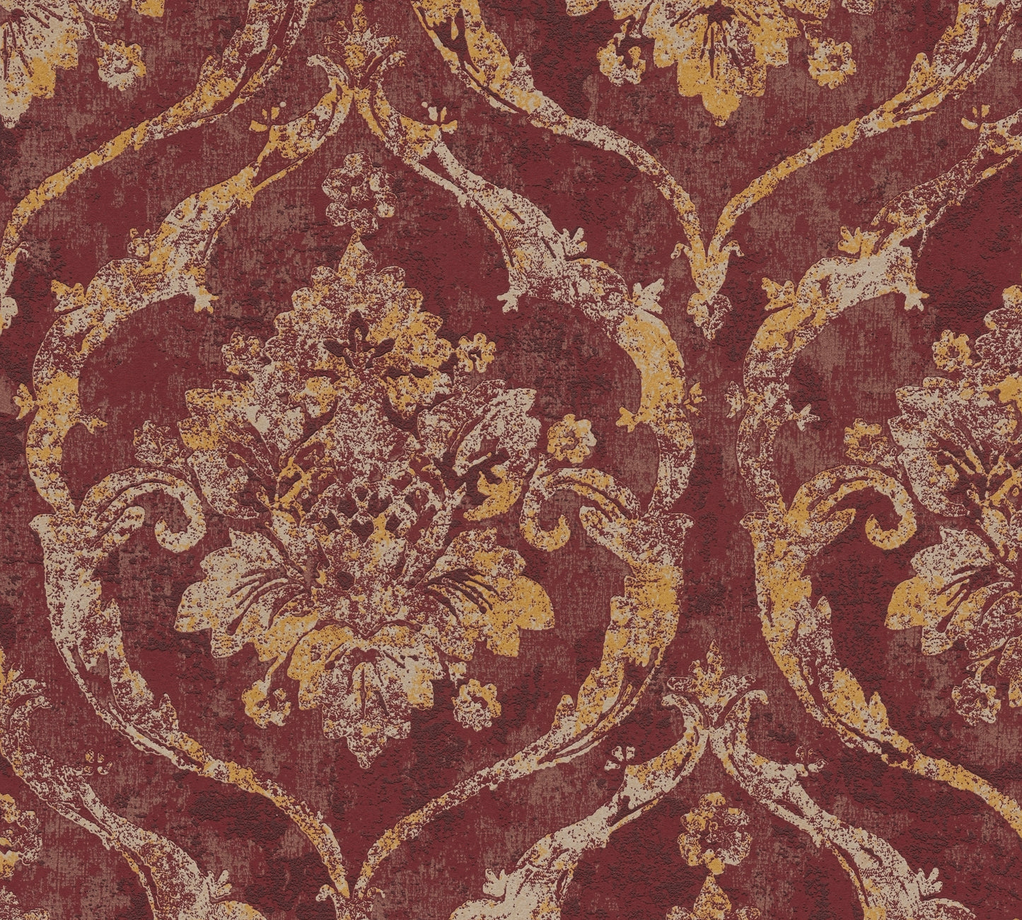 Livingwalls Vibes & Styles Davide - Maison Du Temps Ornament Rot - 10,05 m x 0,53 m